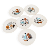 Assiettes faïence de Salins