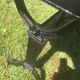 Bistro table with cast iron base