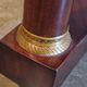 Empire period guéridon table in mahogany veneer and green marble 1830