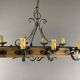 Rustic Wood and Metal Pendant Light