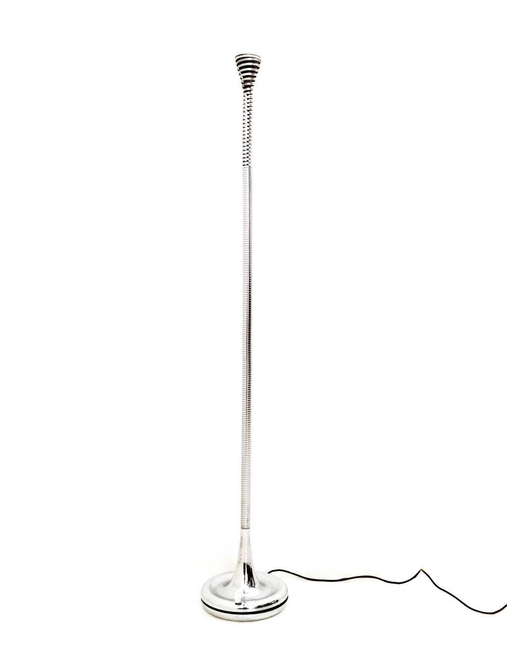 Steel Floor Lamp by Eleonore Peduzzi Riva for Candle, Italy