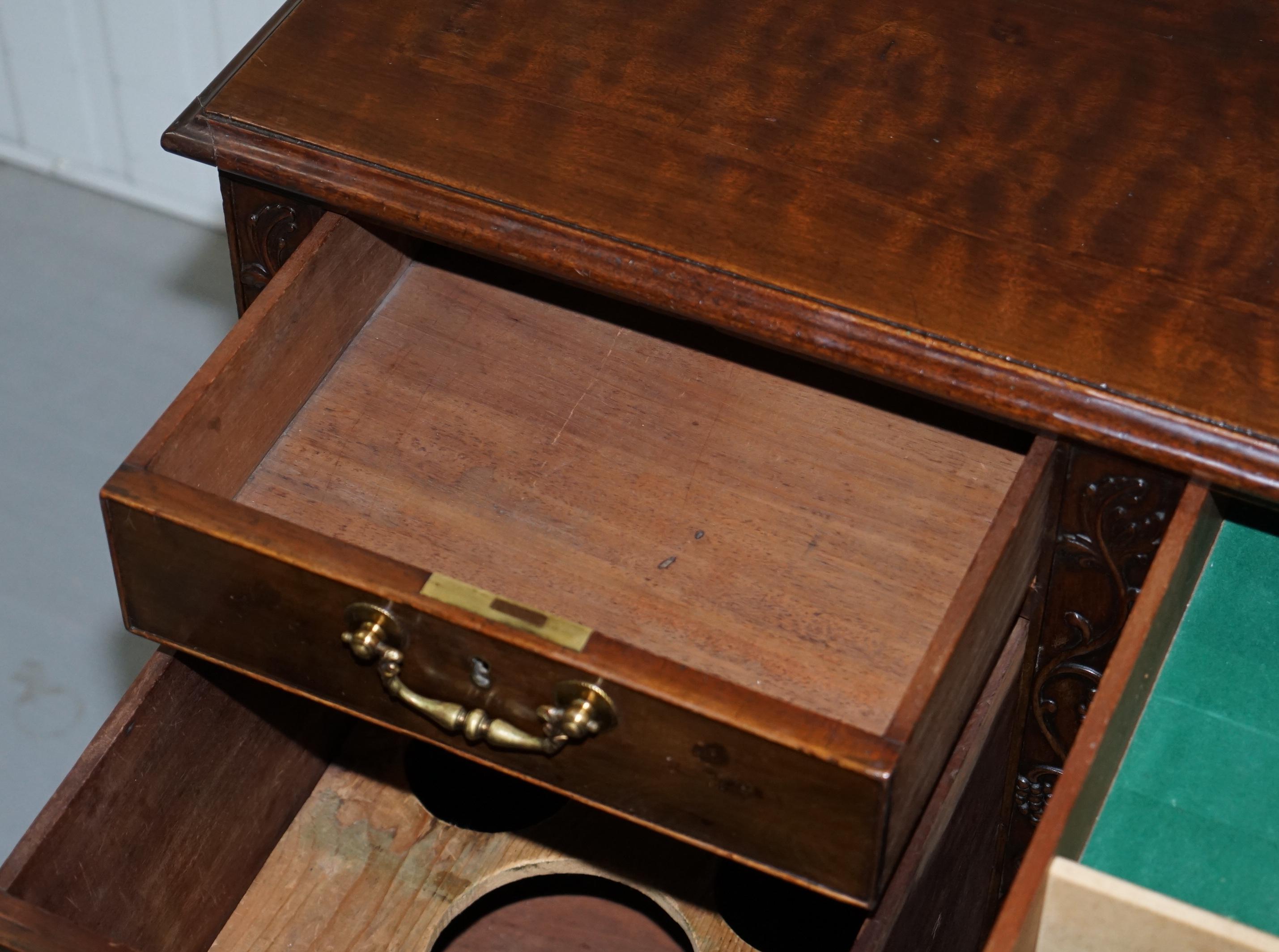George III mahogany buffet Viscountess Boyd of Ince Castle Chippendale