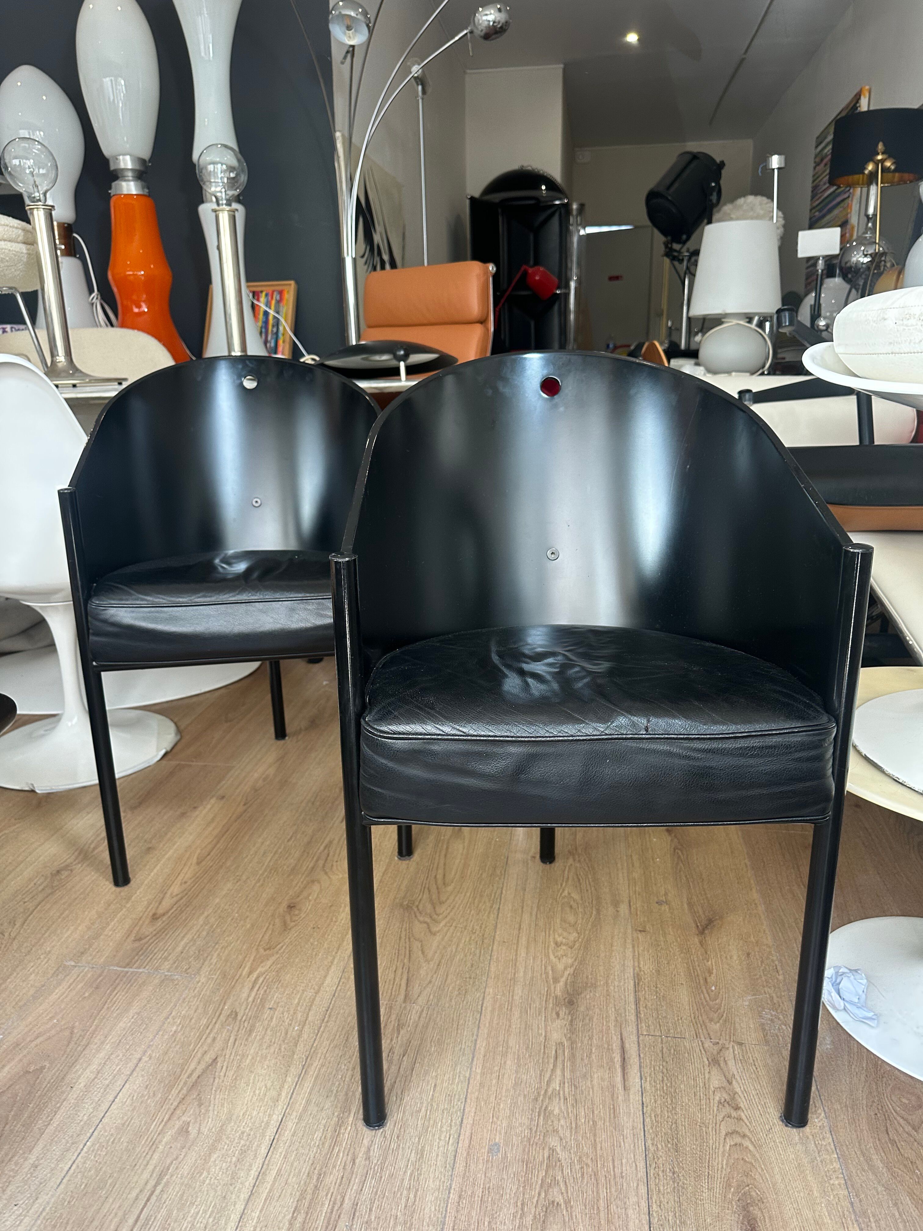 Paire de fauteuil Starck modèle Coste pour Aleph 1983
