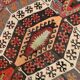 Pastel Tones Geometric Pattern Turkish Woven Wool Kilim Rug, 185x350 Cm