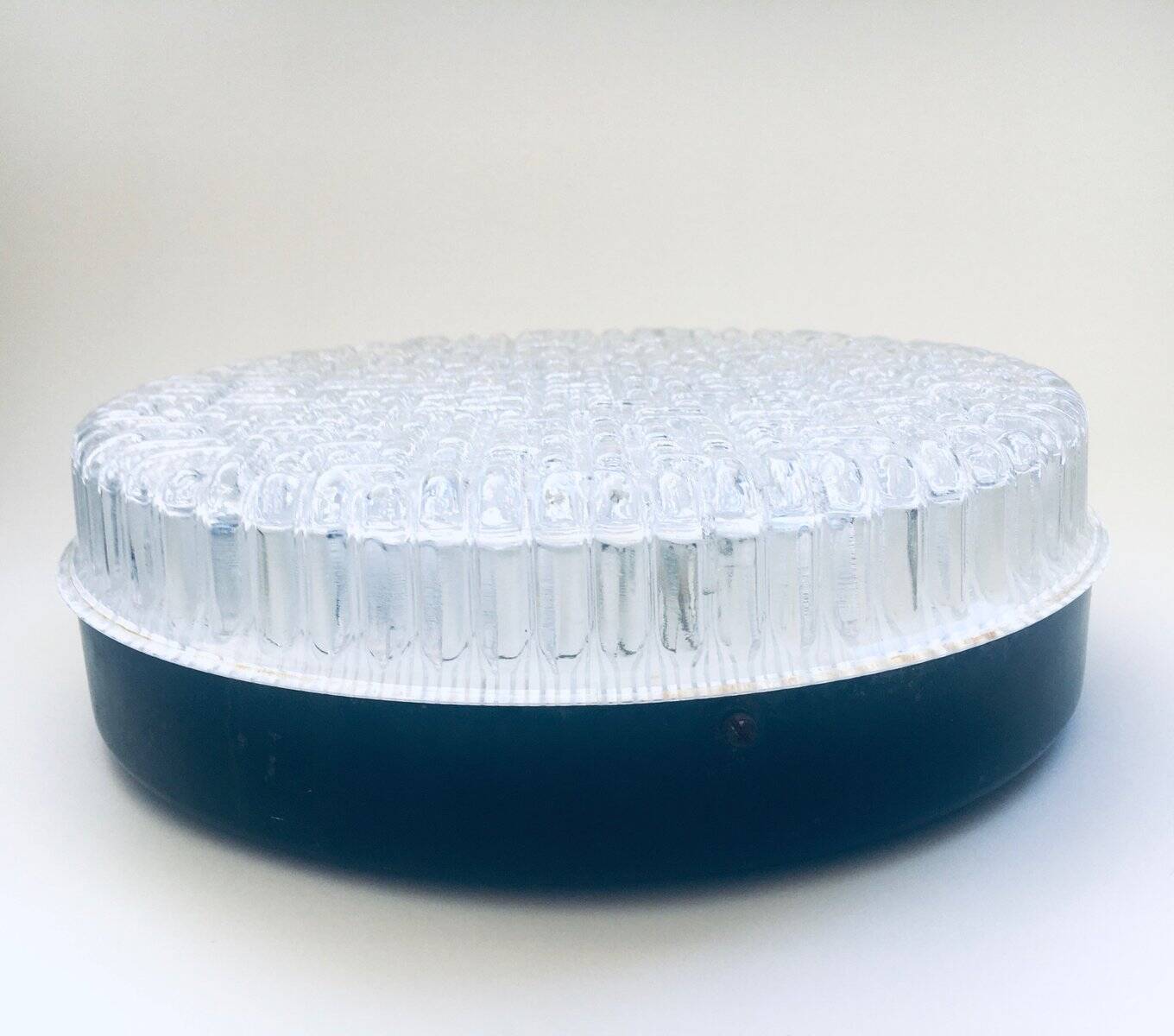 Space Age Glass Sconce Wall Lamp by Glashütte Limburg, 1960s