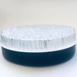 Space Age Glass Sconce Wall Lamp by Glashütte Limburg, 1960s