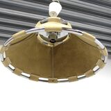 Scandinavian leather pendant light "Anna", Ateljé Lyktan, Sweden, 1970