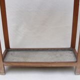 Vintage wooden wall dressing room