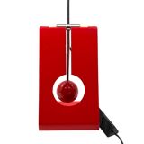 Mauro Martini, red 'Picchio' woodpecker table lamp, F.lli Martini Italy 1970s