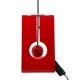 Mauro Martini, red 'Picchio' woodpecker table lamp, F.lli Martini Italy 1970s