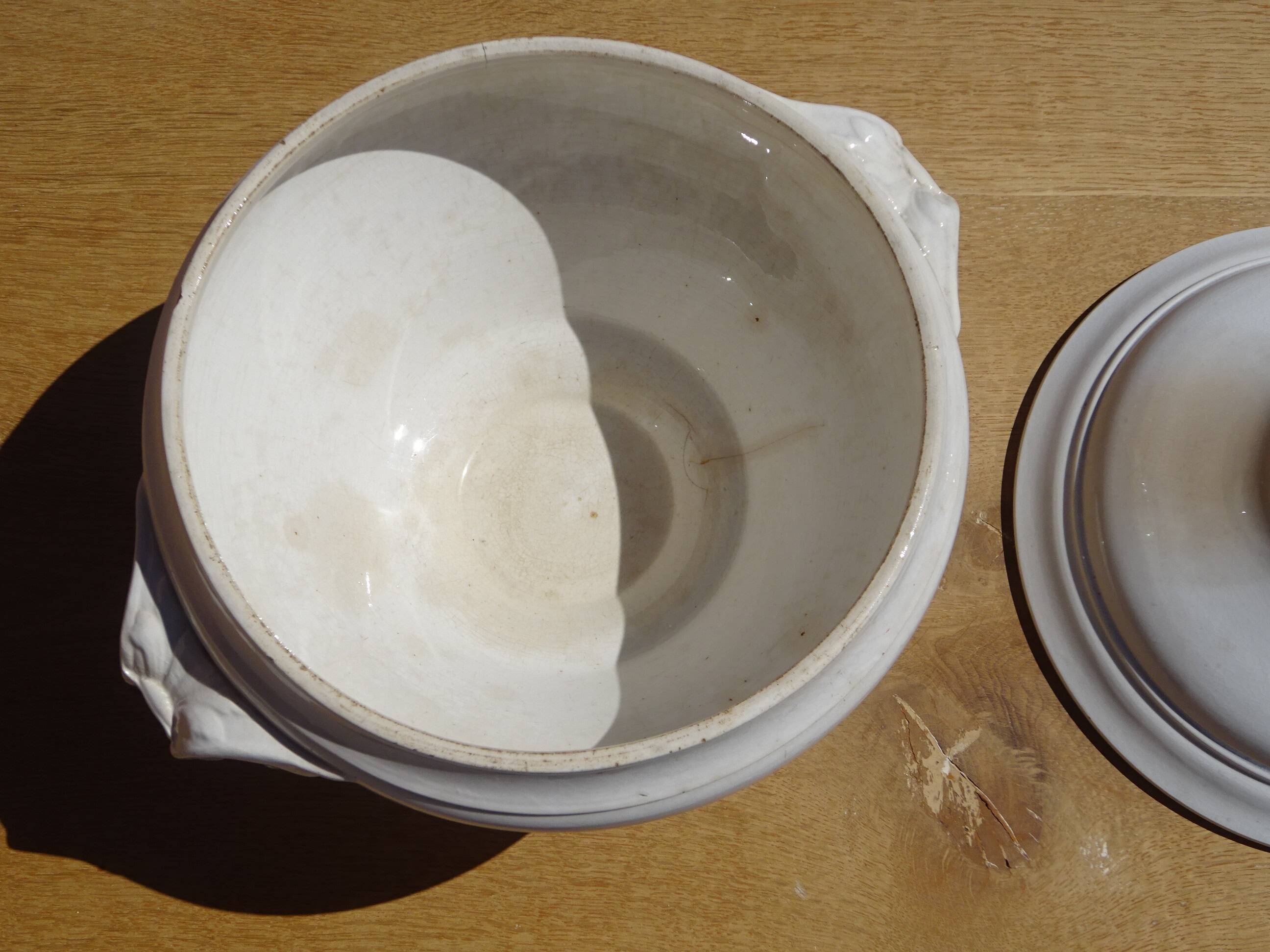 Old soup tureen, Digoin/Sarreguemines