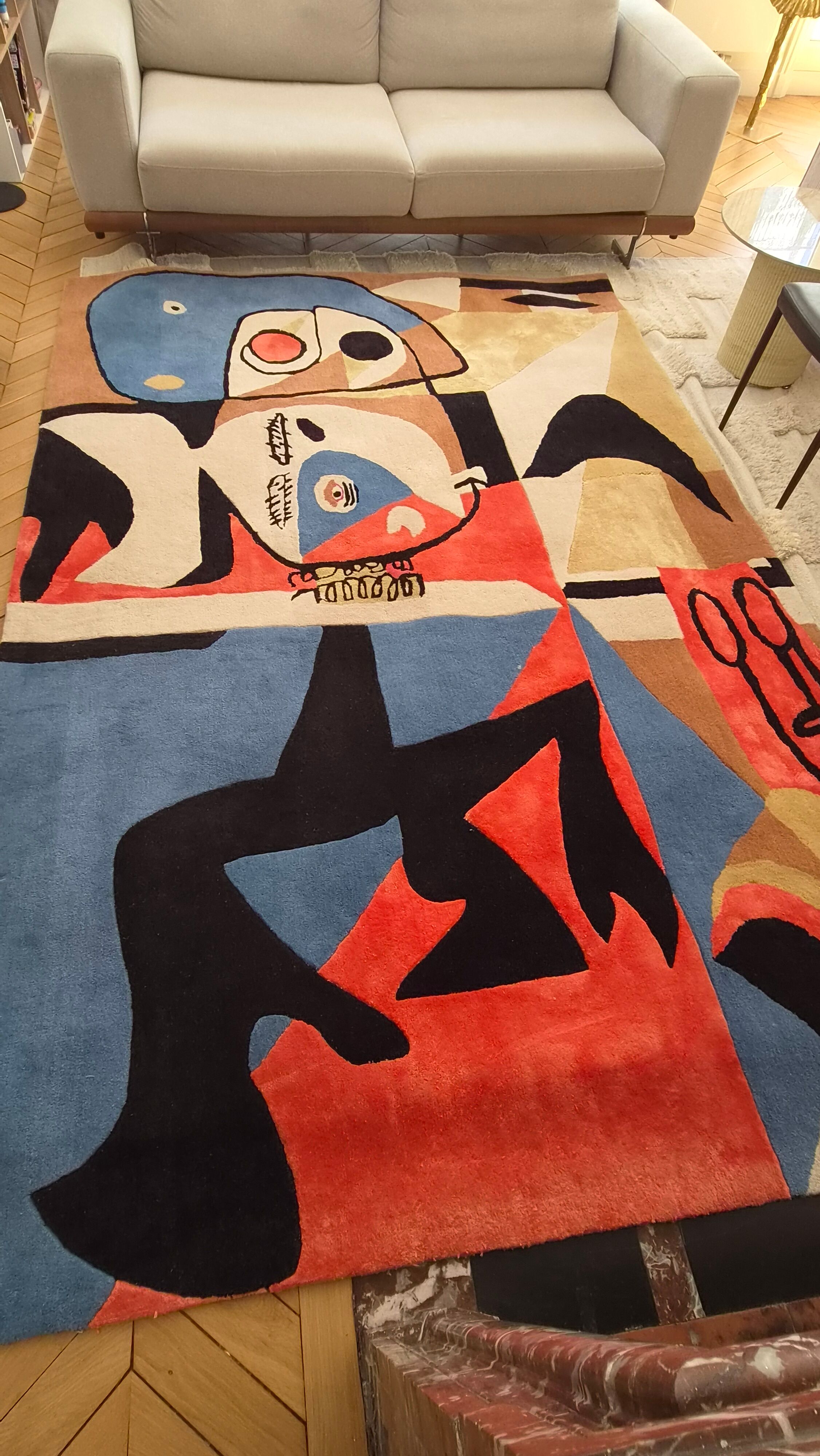 Modern rug 300x200 cubism style