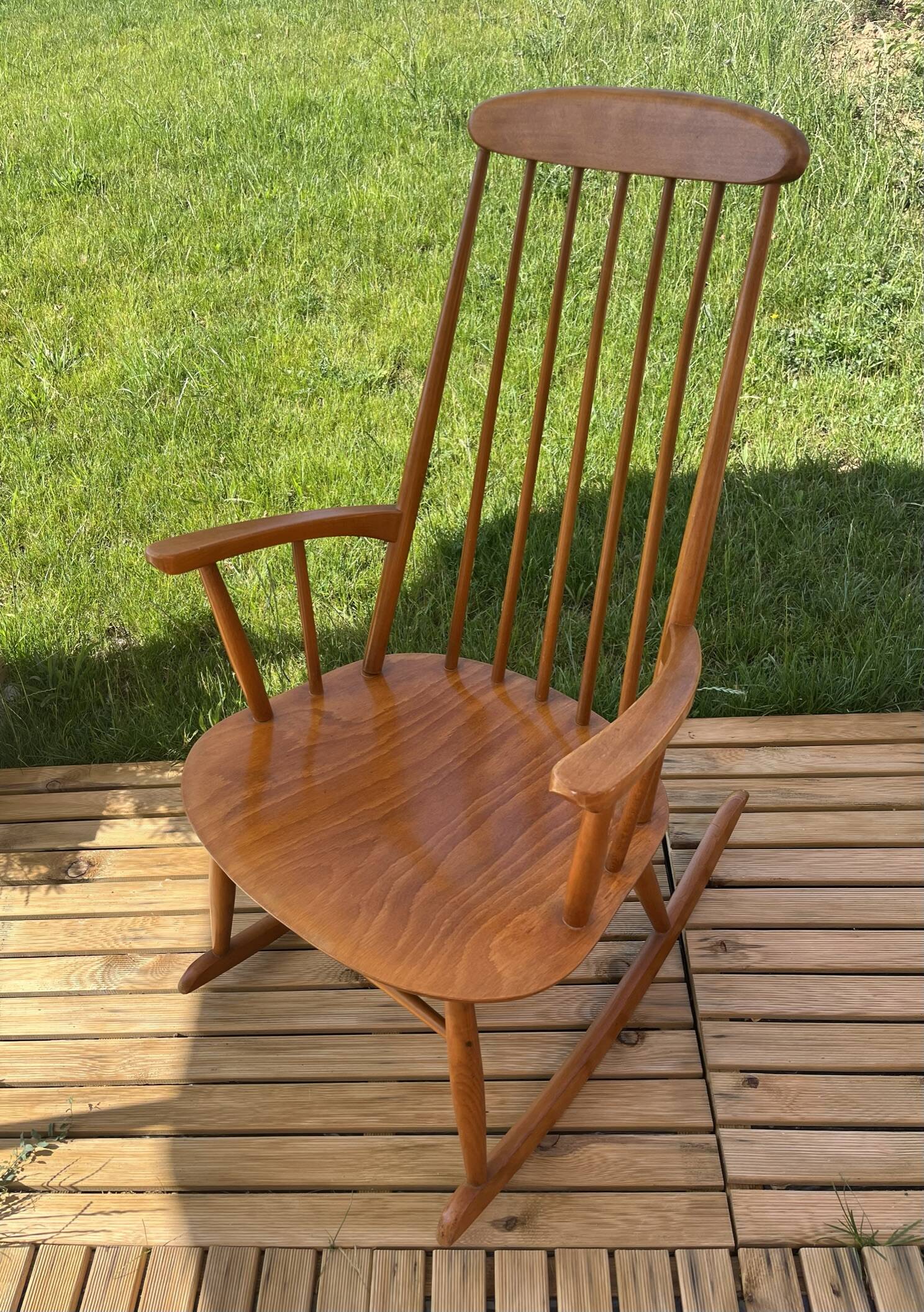 Scandinavian rocking chair , Stol Kamnik