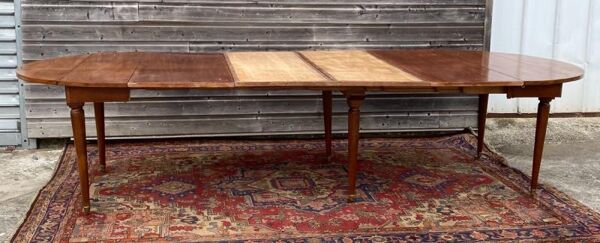Table de salle à manger en acajou XIXème siècle