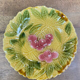 6 dessert plates in Sarreguemines barbotine.