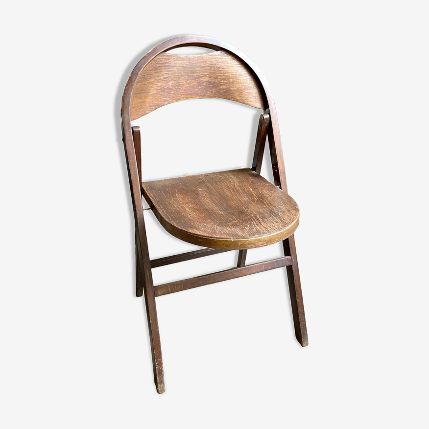 Chaise pliante en bois foncé par Michael Thonet | Selency