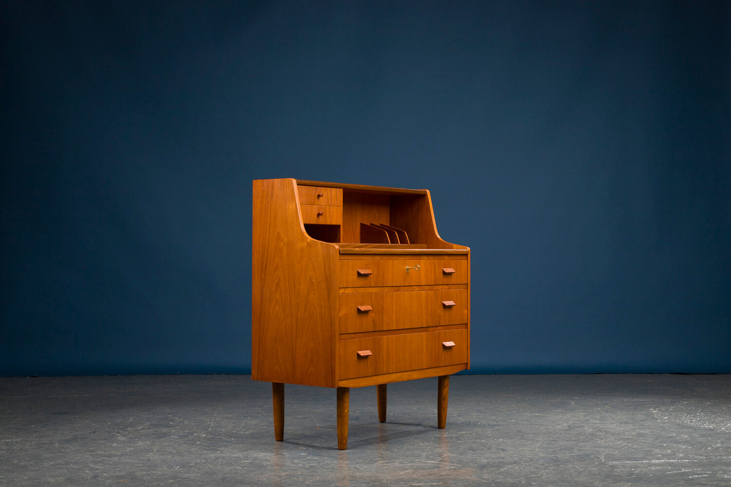 Vintage Danish Teak Secretaire 1960s