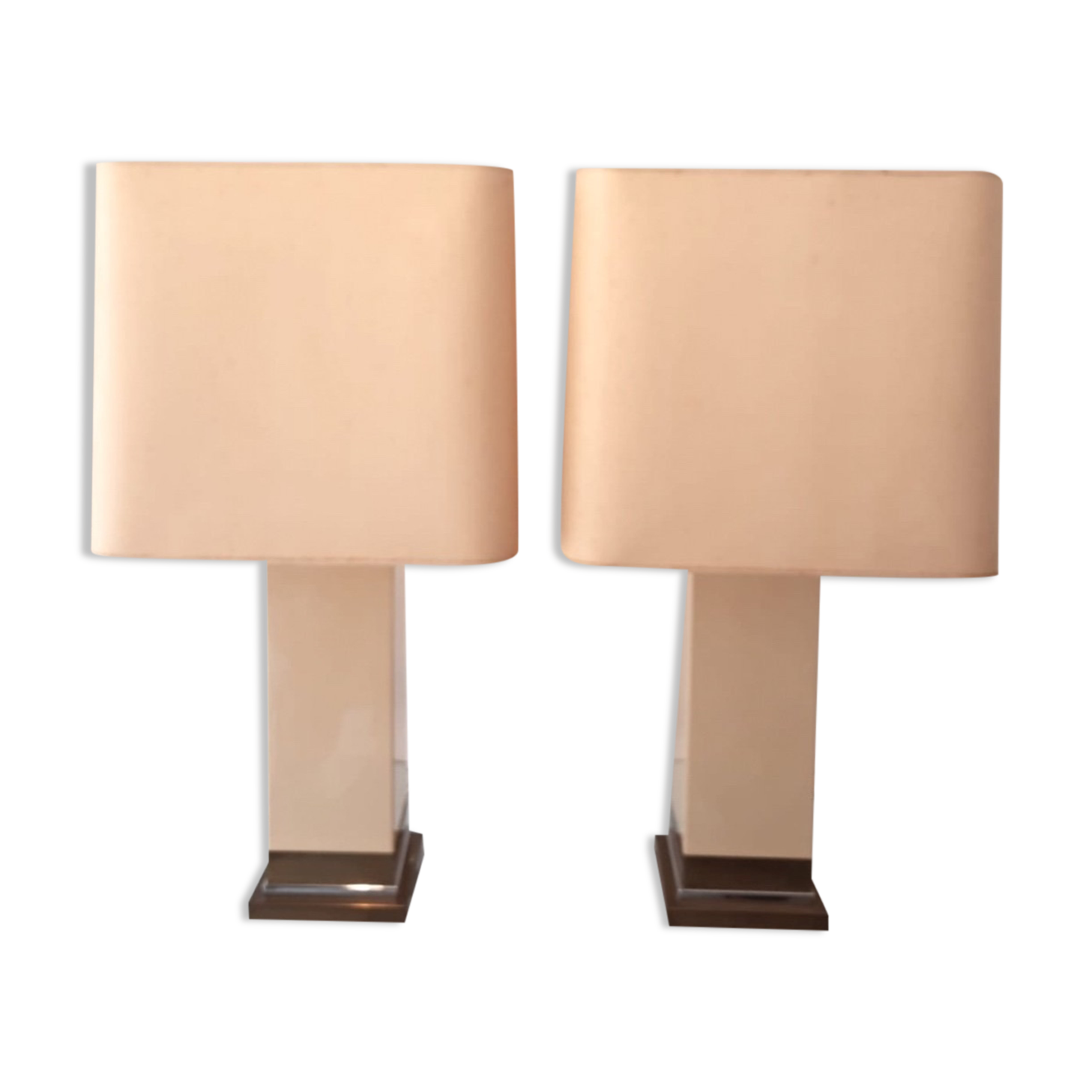 Paire de lampes Jean Claude Mahey