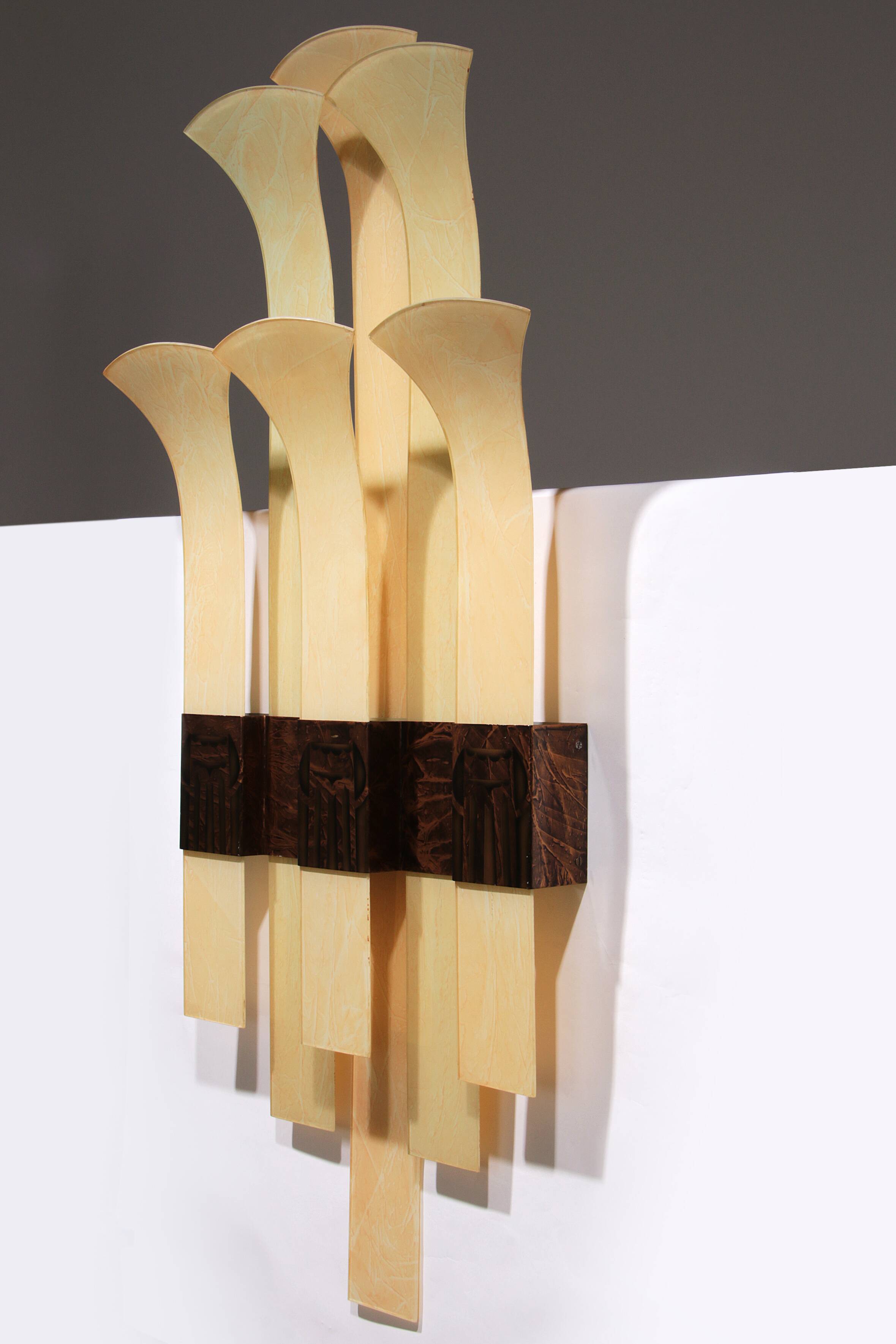 Very large, rare wall lamp from the Thalia Theater IJmuiden, 1930