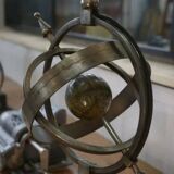 Neoclassical astrolabe lamp by Jean-Pierre Ryckaert 1960s