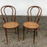 Paire de chaise fischel made in Austria bois courbé