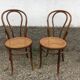 Paire de chaise fischel made in Austria bois courbé
