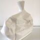 Vase design ceramic effect crumpled paper