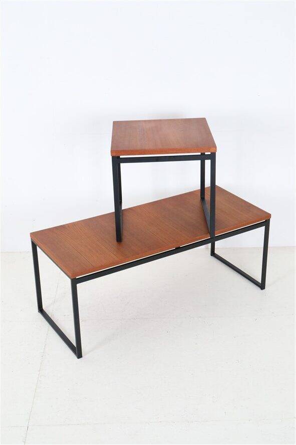 Rare Rego / Günter Renkel “Twen” teak coffee table / mid-century modern design / 1950s / 1960s modernism