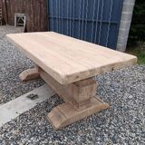 Solid oak monastery table