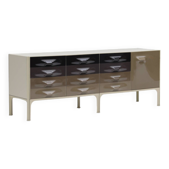 Modern Space Age DF2000 Sideboard by Raymond Loewy for Doubinsky Frères, 1968