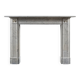 Georgian Carrara Marble Fluted Fireplace Surround