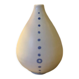 White ceramic with polka dots