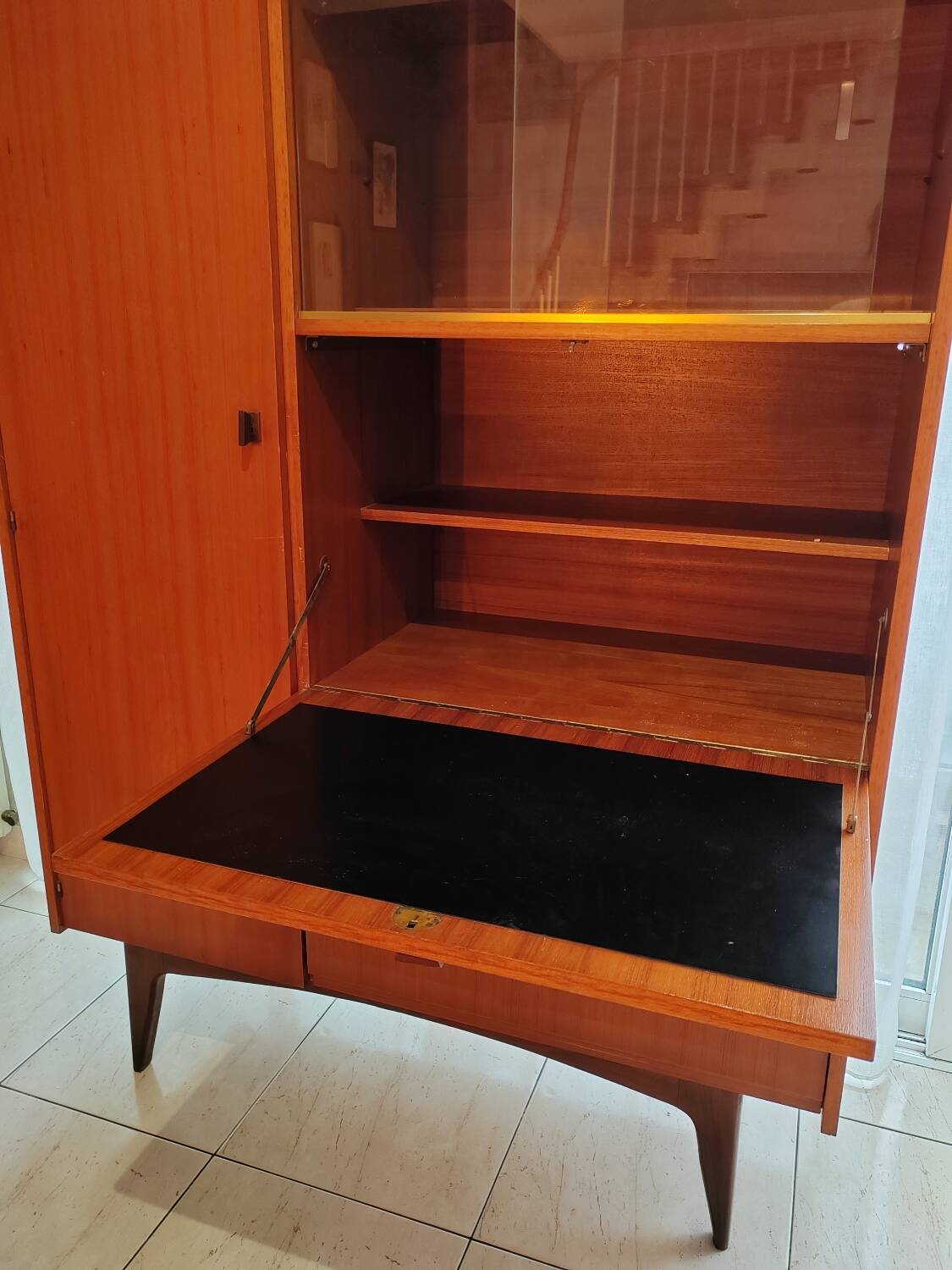 Scandinavian wardrobe, Scandinavian secretary, storage furniture.