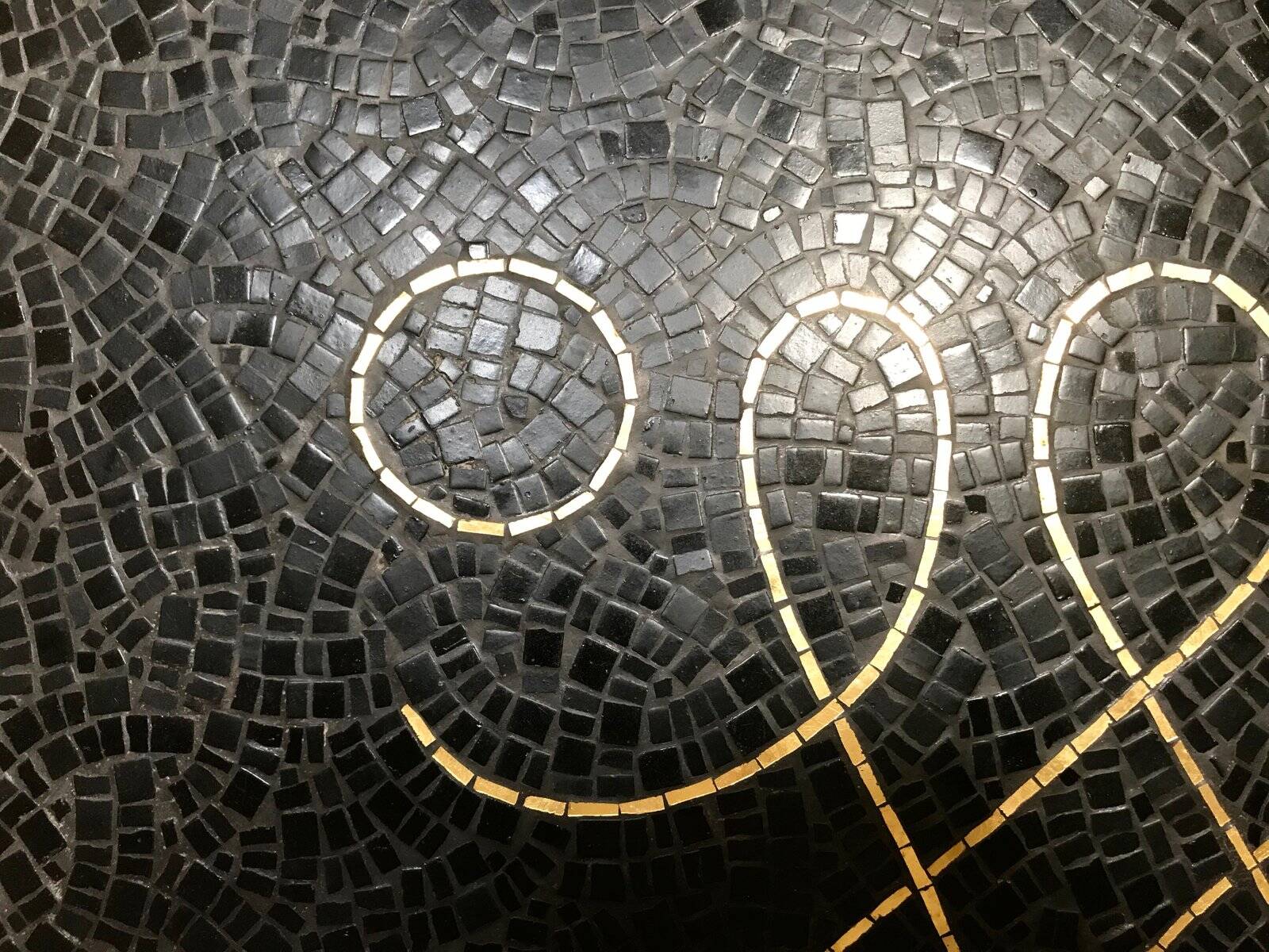 Handcrafted Mosaic coffee table by Berthold Müller, West-Germany 1950s