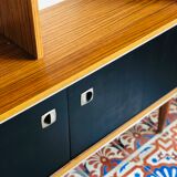 Vintage teak library 1960