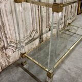 Plexiglass shelf by Pierre Vandel in Hollywood Regency style circa 1970.