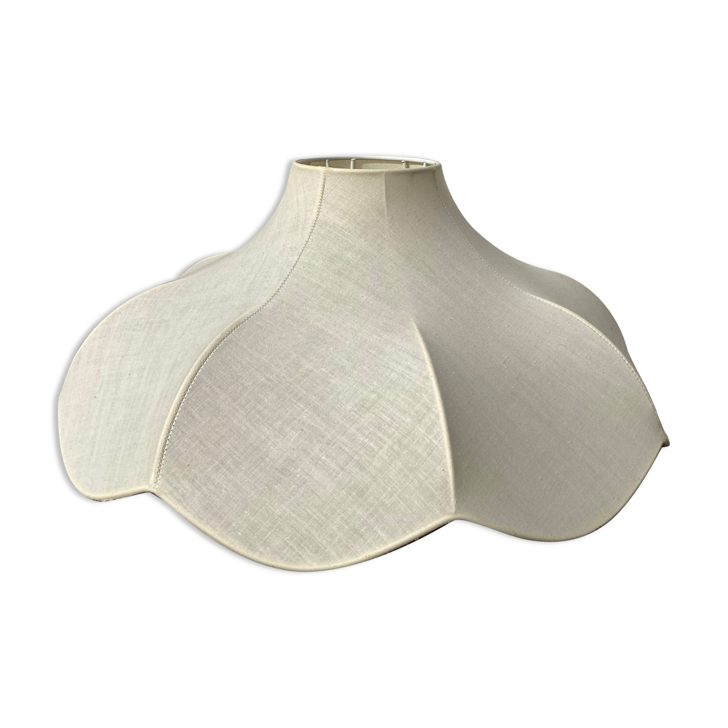 Suspension or lampshade in floral shaped fabrics Goldkant cocoon style