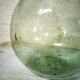 Demijohn green 7 liters in blown glass
