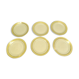 Desserts plates Lunéville Gaïté Porcelain Old Lot of 6 brocanteespritdantan