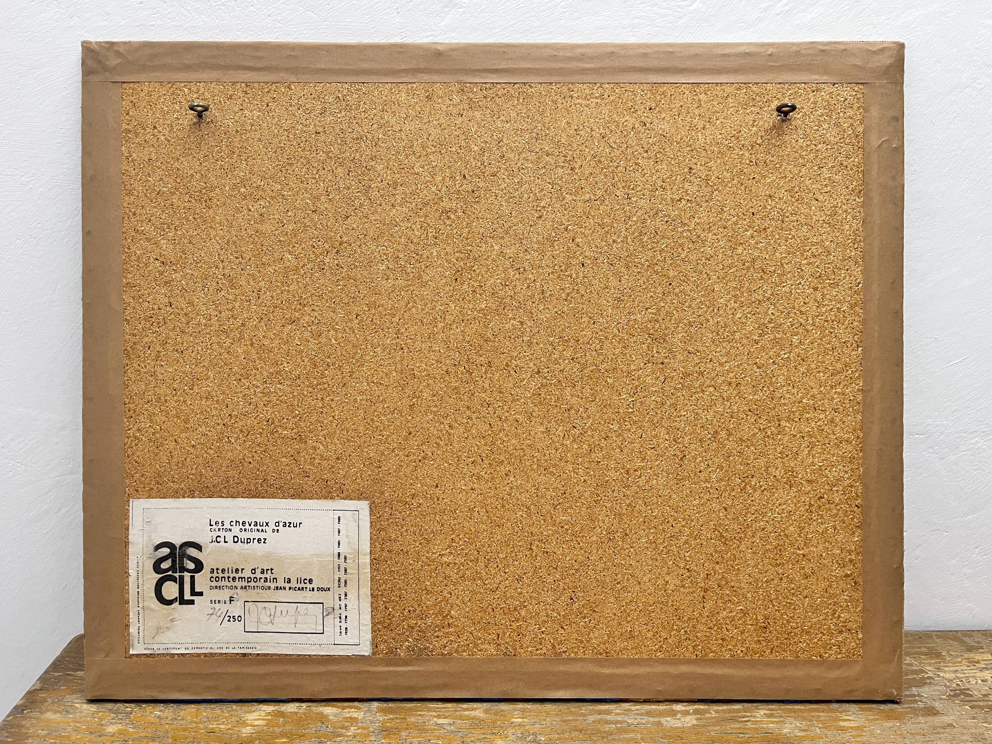 JCL Duprez tapestry "the azure horses"