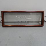 Vintage tray with glass