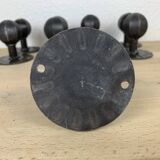 8 brutalist wrought iron hooks