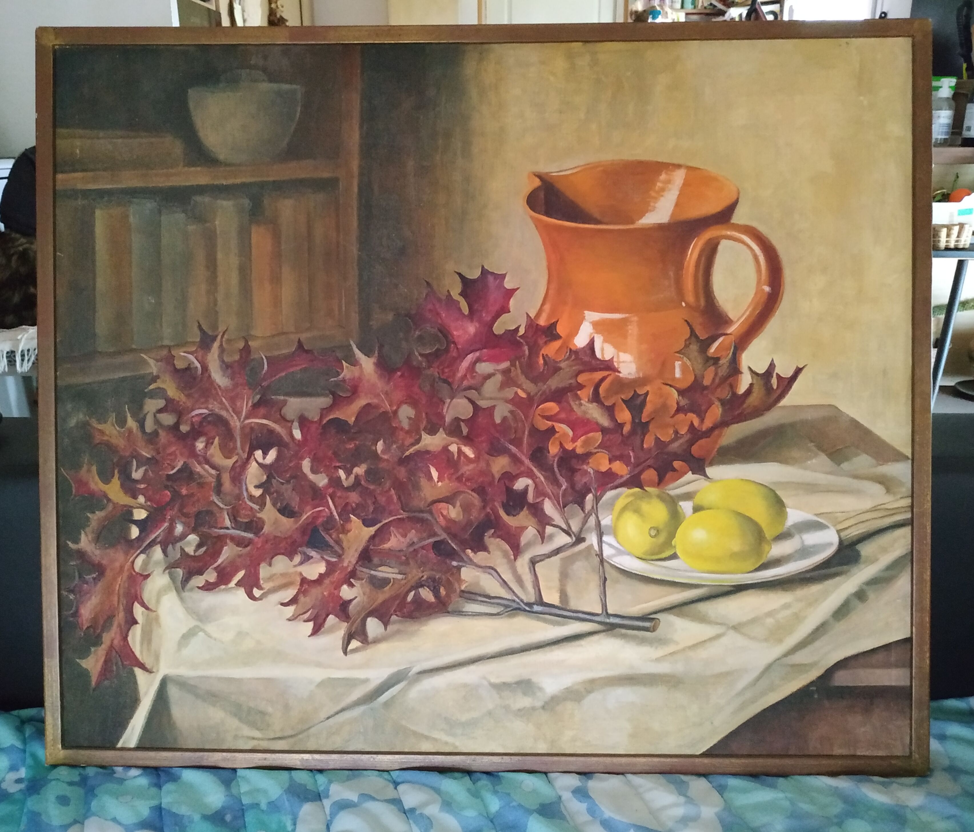 Still life with lemons and holly Alexandra Pregel