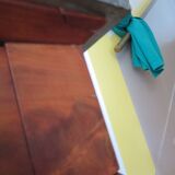 console-style empire/restauration-à crosses-fond de miroir-pieds griffes