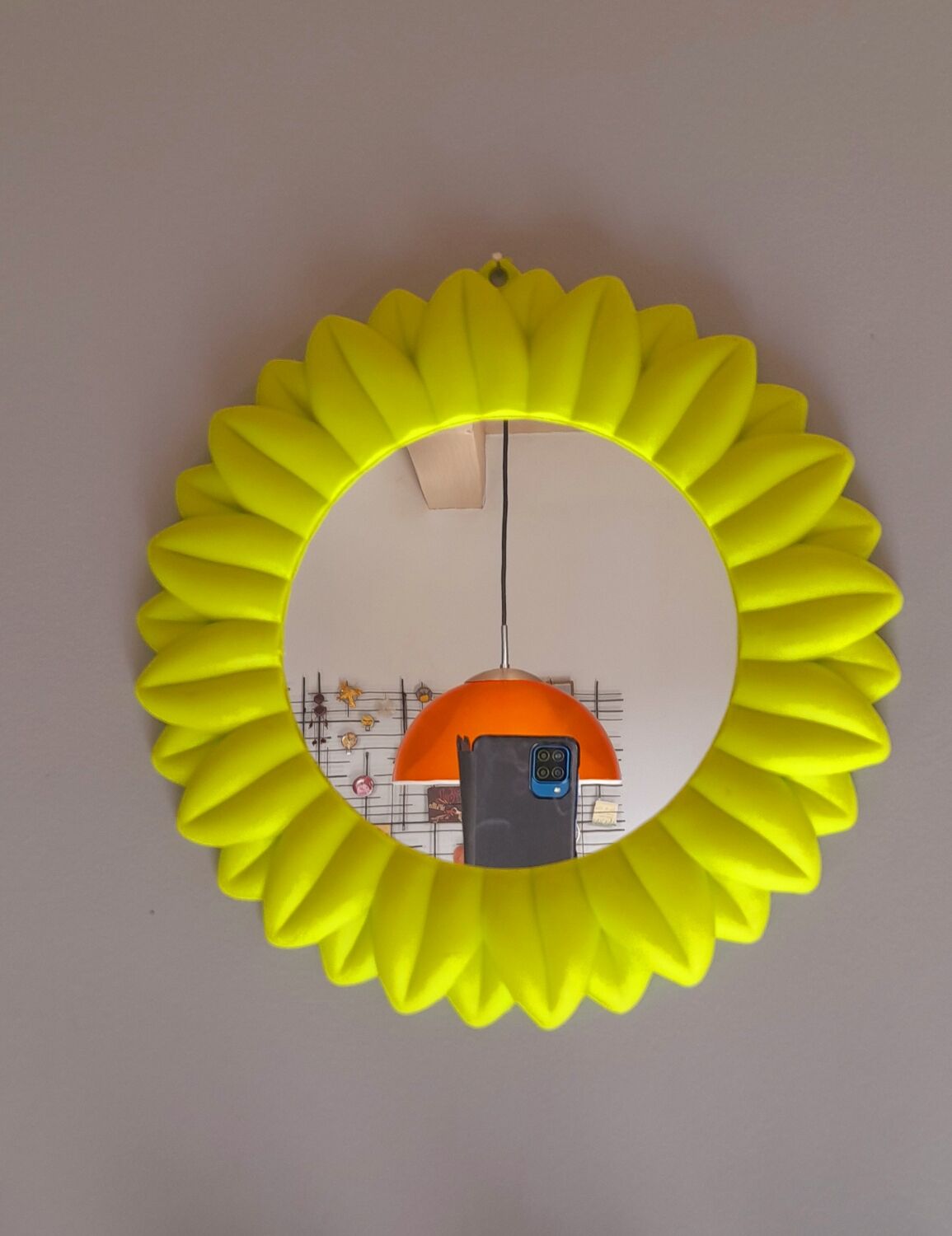 Plastic sun mirror 70s