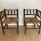 Fauteuils d’angle bois tourné