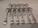 11 silver-plated dessert spoons, OD style, Louis XVI style