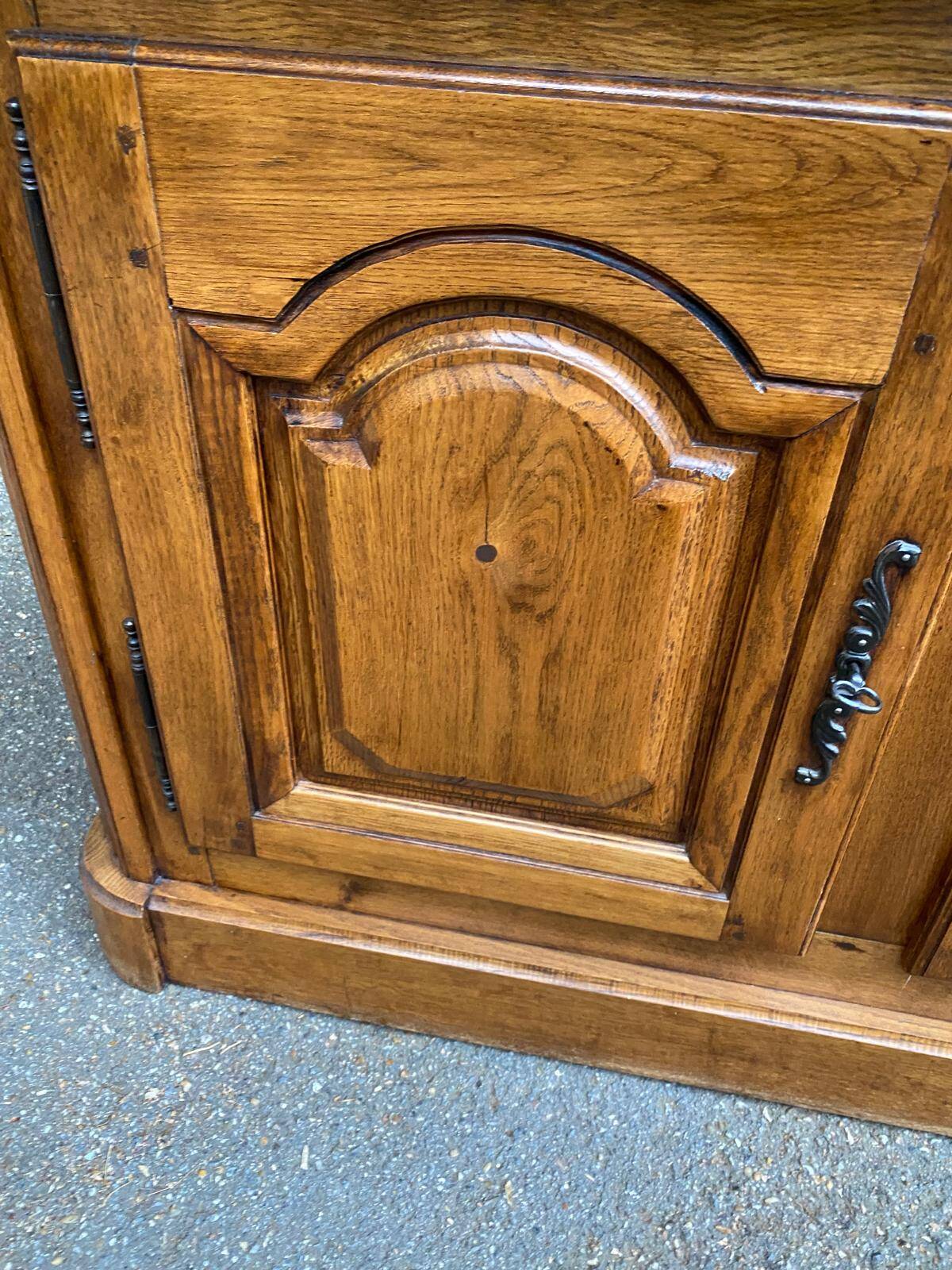 18th century solid oak sideboard 145cm