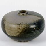 Vase basile en grès 1980