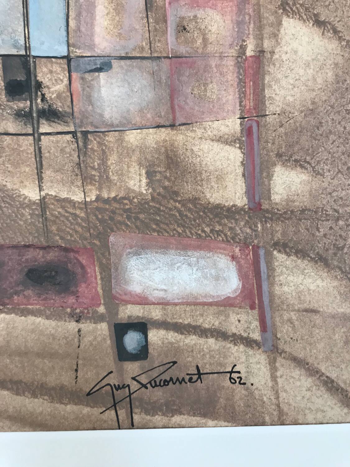 Drawing, 1962, by guy ducornet (1937-2025)